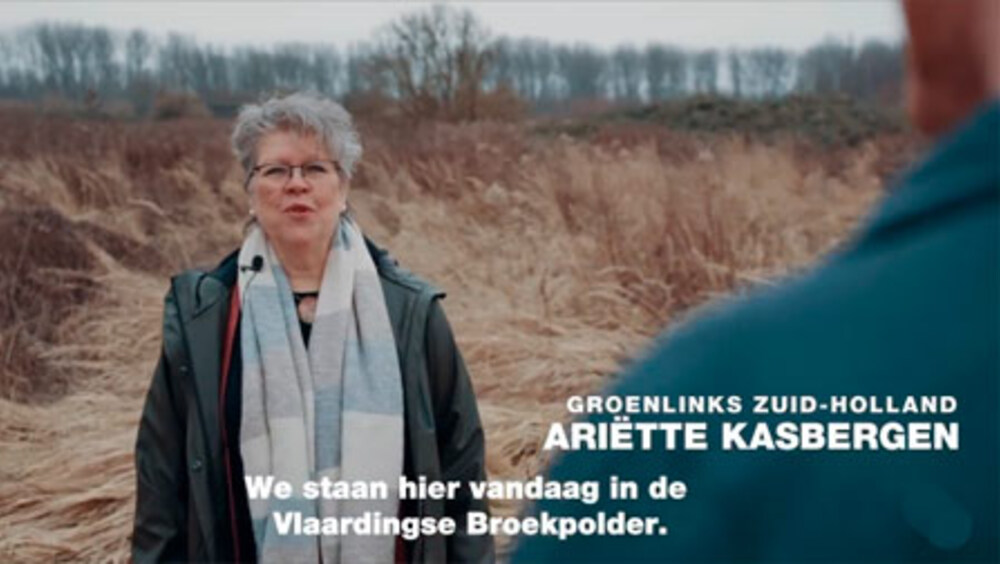 Ariette Kasbergen van GroenLinks Zuid-Holland  - filmpje