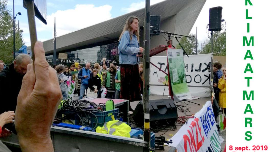 GroenLinks Vlaardingen aanwezig bij de Rotterdamse Klimaatmars - 8 september 2019