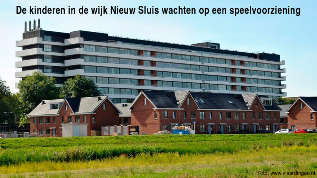 Twee vragen aan het college over speelvoorzieningen in Nieuw Sluis - 29 juni 2024