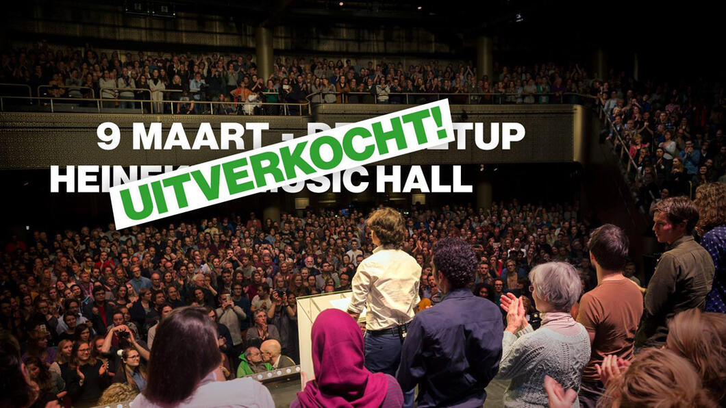 GroenLinks Meetop XL op 9 maart 2017 in de Heineken Music Hall