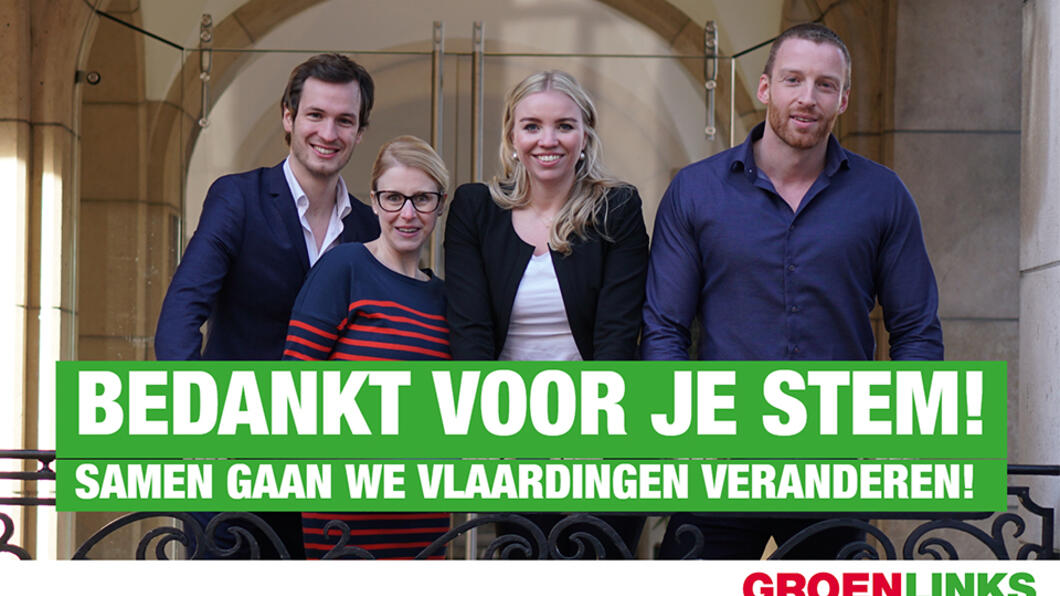 Kiezers GroenLinks - Bedankt voor je stem! - 22 maart 2018