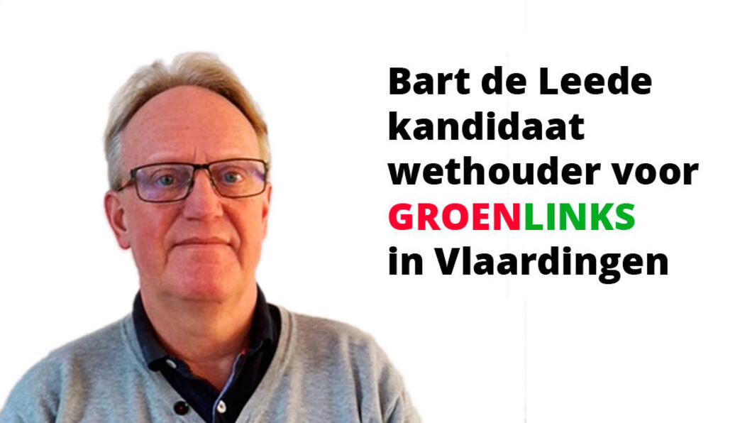 Bart de Leede kandidaat wethouder voor GroenLinks in Vlaardingen - april 2018