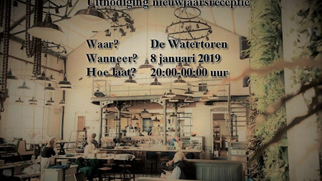 Nieuwjaarsreceptie GroenLinks Vlaardingen - 8 januari 2019 in de Watertoren, vanaf 20.00 uur