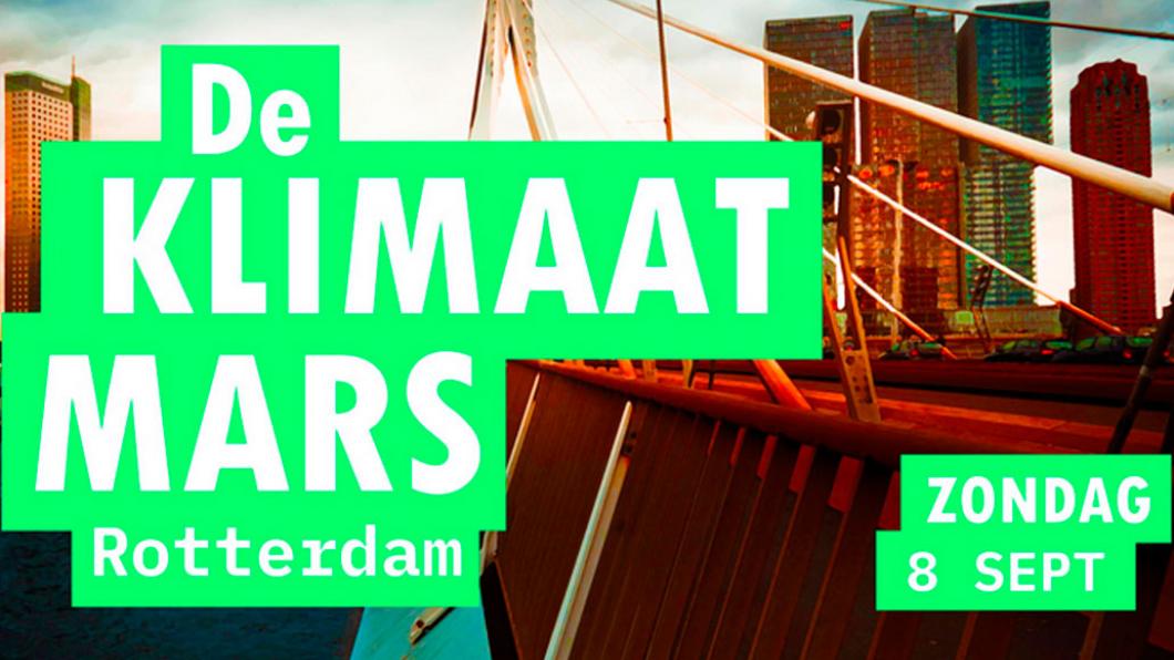 GroenLinks Vlaardingen loopt mee met de klimaatmars in Rotterdam op 8 september 2019