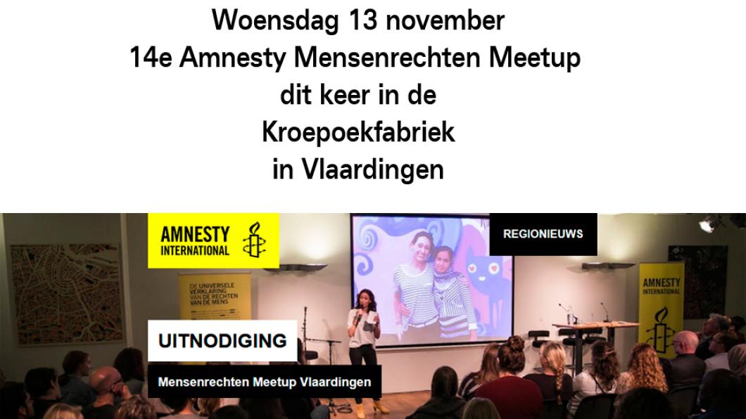 14e Amnesty Mensenrechten Meetup in de Kroepoekfabriek in Vlaardingen op woensdag 13 november 2019