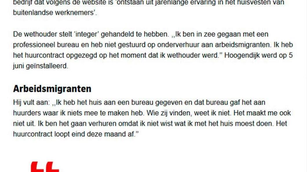 AD Bericht over wethouder Hoogendijk - 8 maart2019