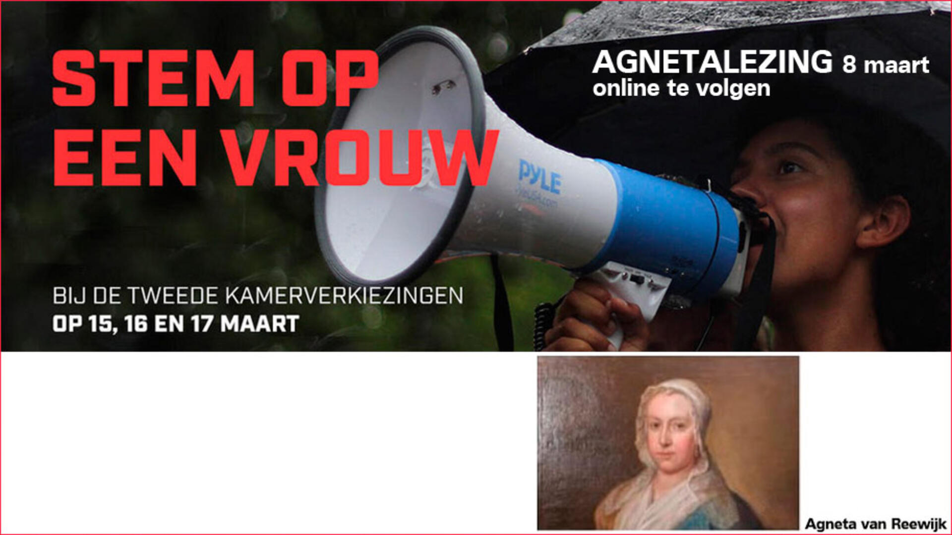 Agnetalezing 8 maart - museum Vlaardingen - online te volgen - 8 maart 2021