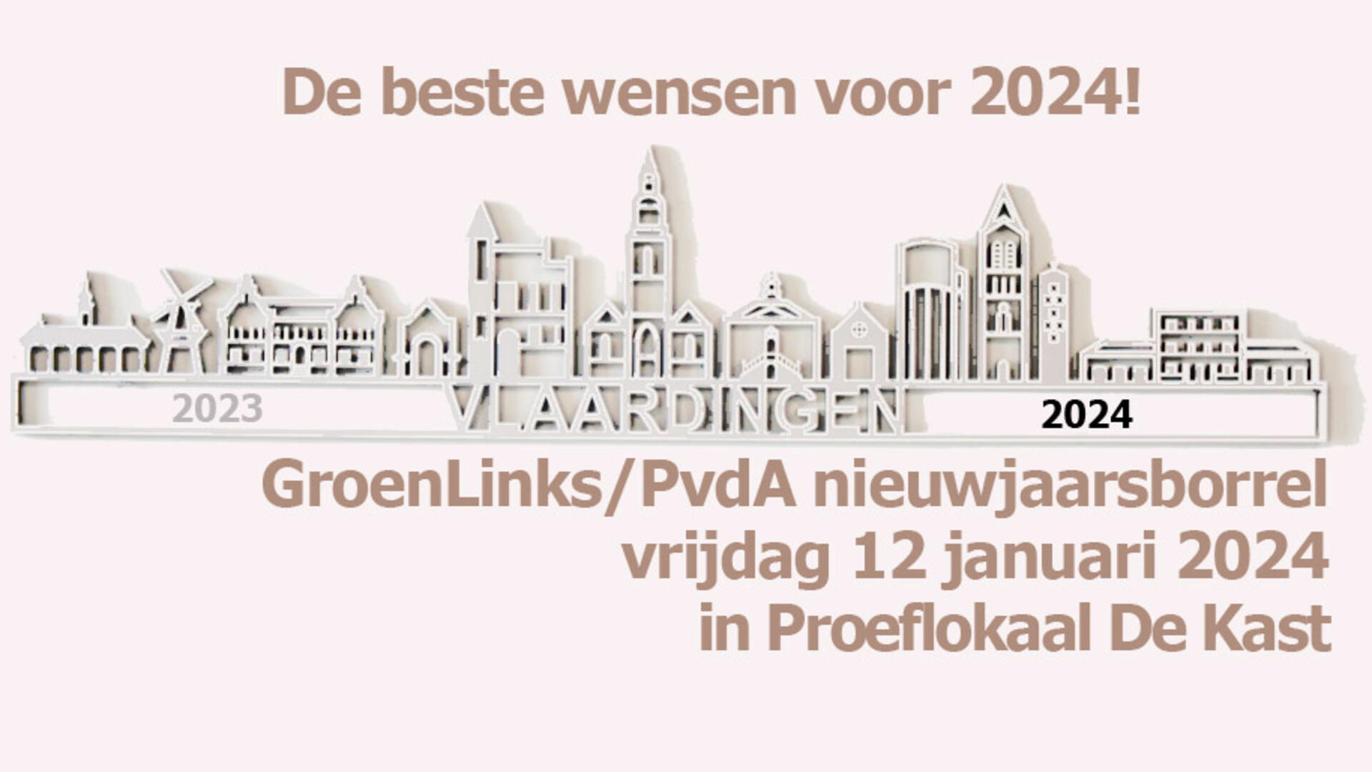 Nieuwjaarsborrel GroenLinks/PvdA 12 januari 2024