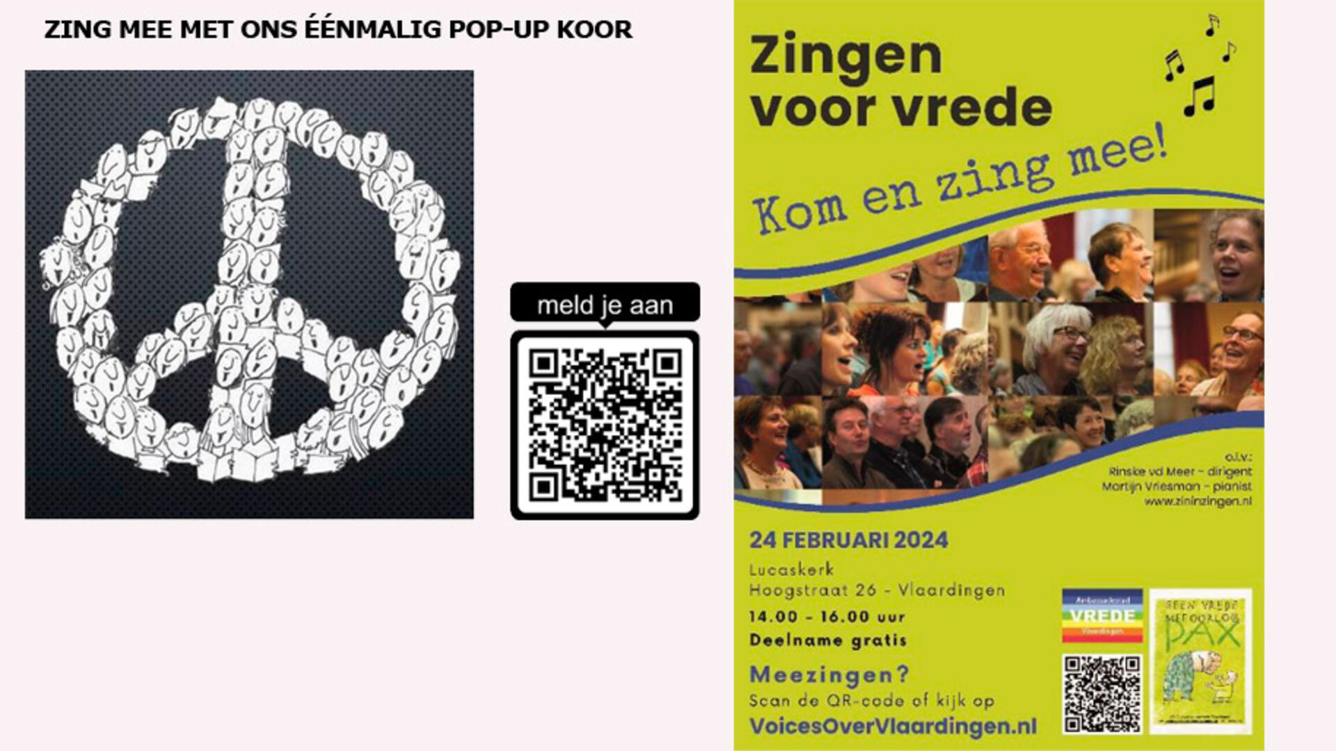 Zing mee voor wereldwijde vrede – meld je aan! - 24 februari 2024