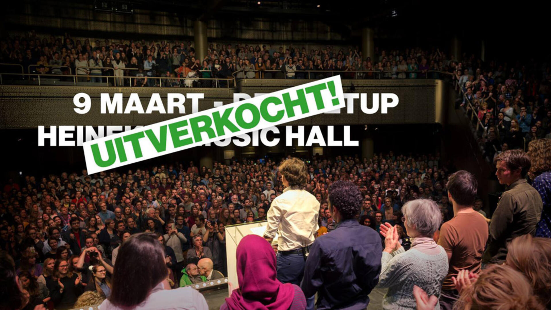 GroenLinks Meetop XL op 9 maart 2017 in de Heineken Music Hall