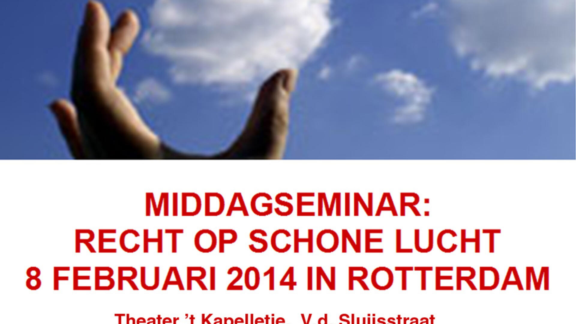 Seminar “Recht op schone lucht”