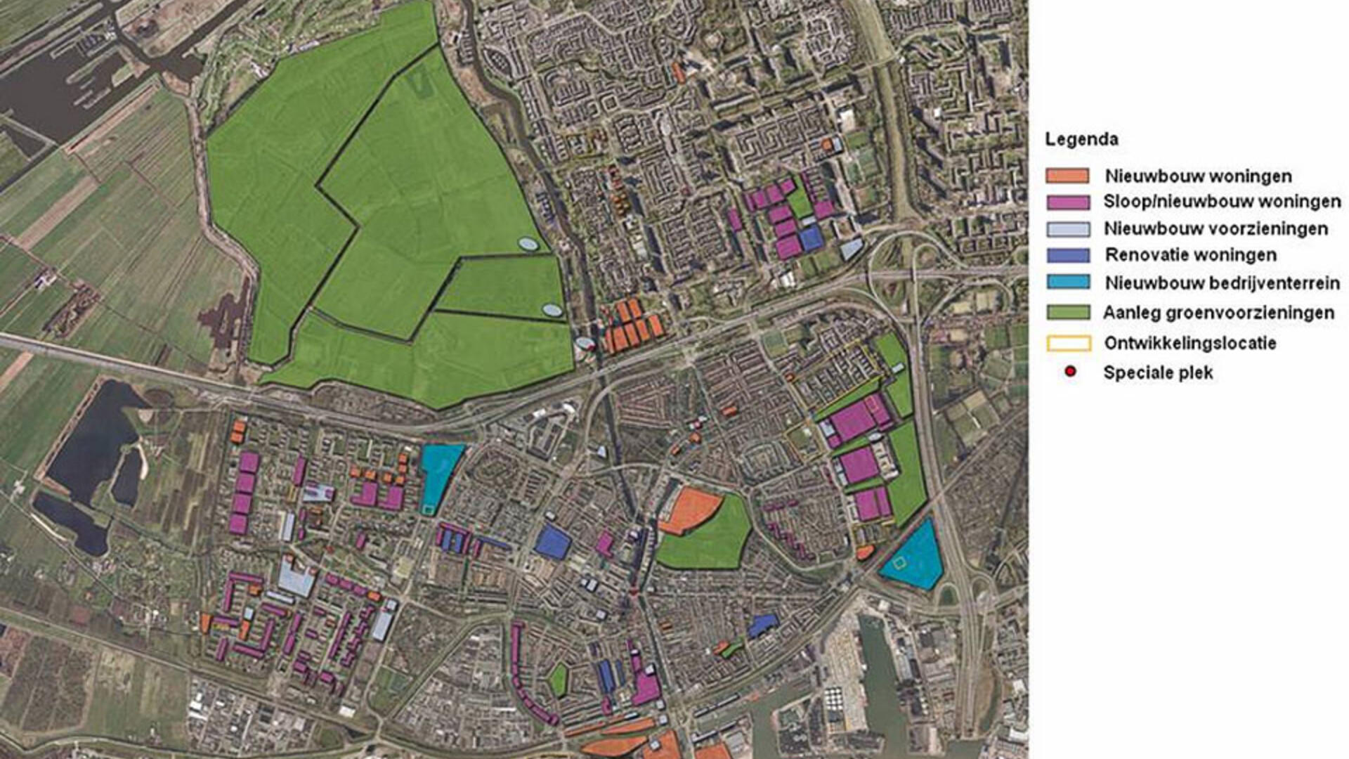 Kaart Actieplan Wonen Vlaardingen