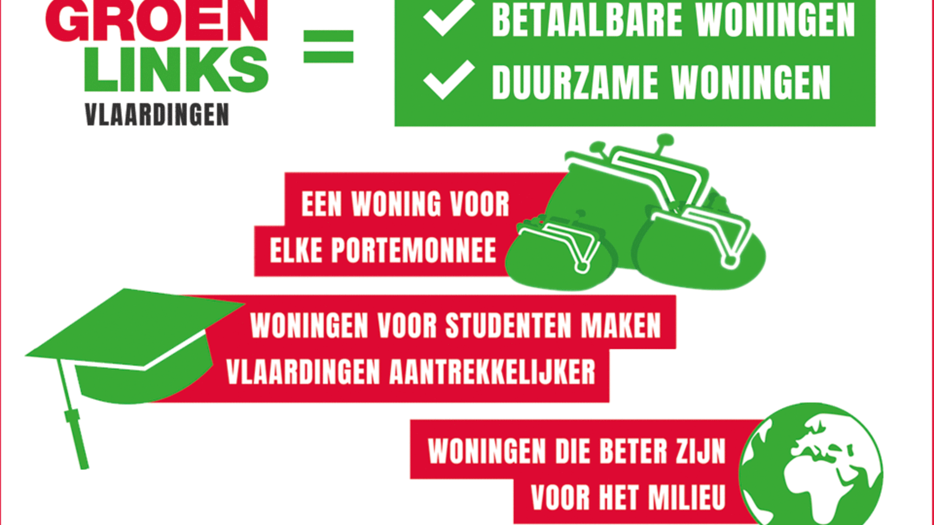 GroenLinks Vlaardingen presenteert een 3-punten plan voor goede woningen - februari 2018