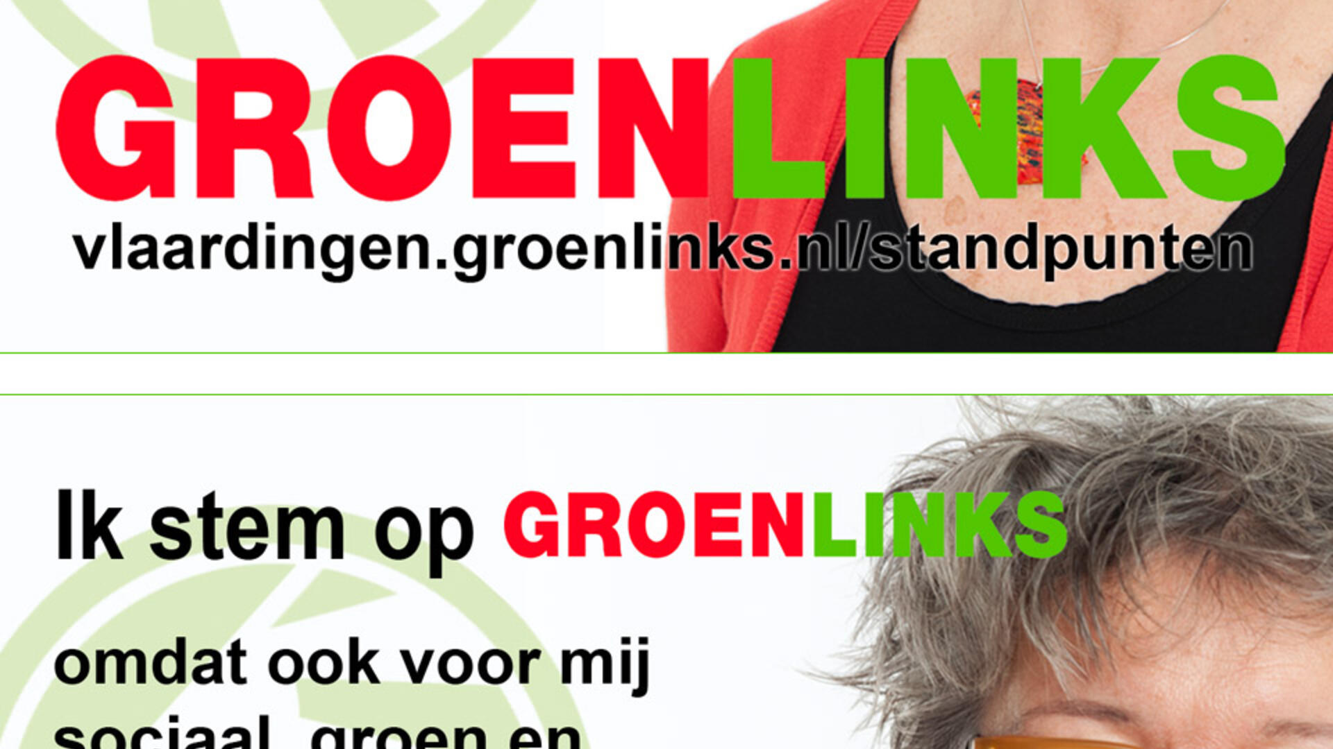 Vier advertenties: Ik stem op GroenLinks